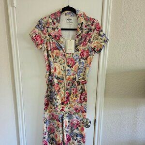 Show Me Your Mumu Floral Denim Jumpsuit